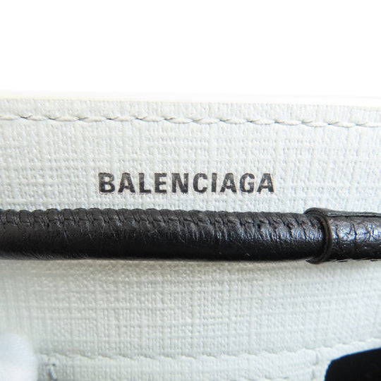 BALENCIAGA Handbag 572411 leather white Shopping tote 2WAY Women Used Authentic