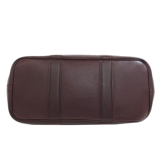 HERMES Handbag Negonda Red Garden Party TPM SilverMetal
