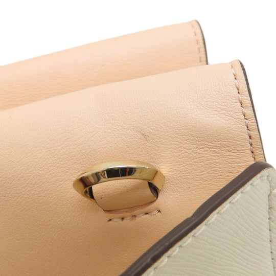 Kate Spade Handbag leather white logo 2WAY Women Used Authentic