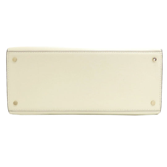 Kate Spade Handbag leather white logo 2WAY Women Used Authentic