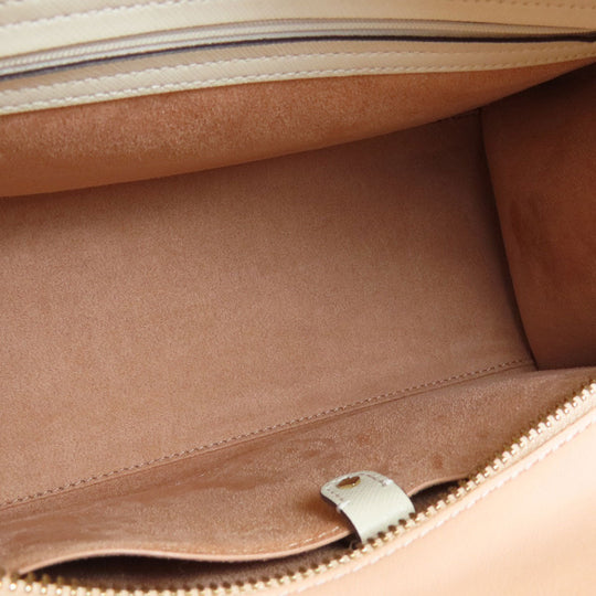 Kate Spade Handbag leather white logo 2WAY Women Used Authentic