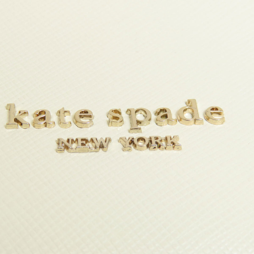 Kate Spade Handbag leather white logo 2WAY Women Used Authentic