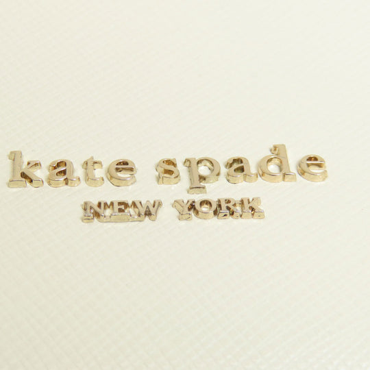 Kate Spade Handbag leather white logo 2WAY Women Used Authentic