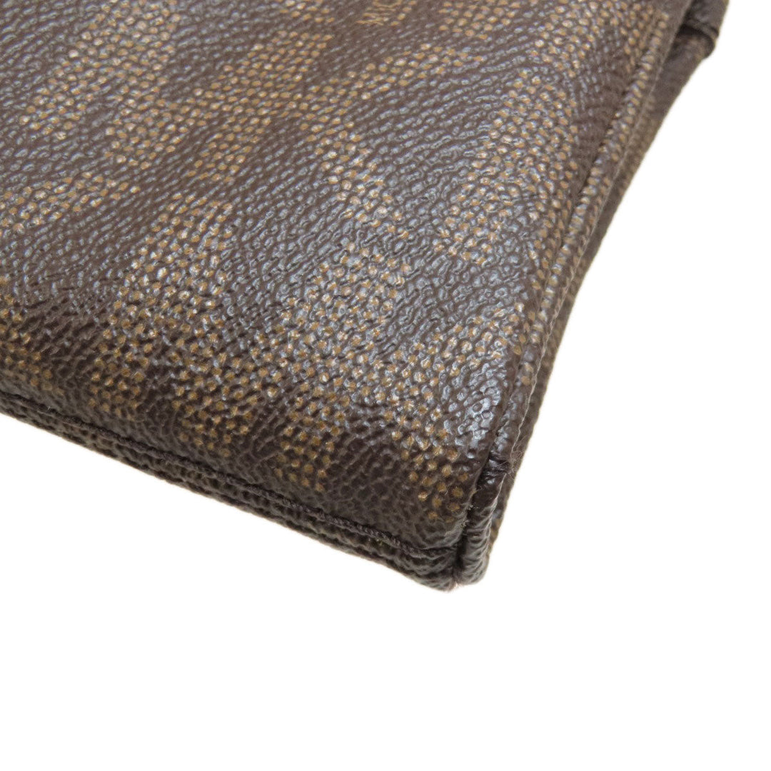MICHAEL KORS Shoulder Bag Leather, Coated Canvas Brown MK signature Women Used Authentic