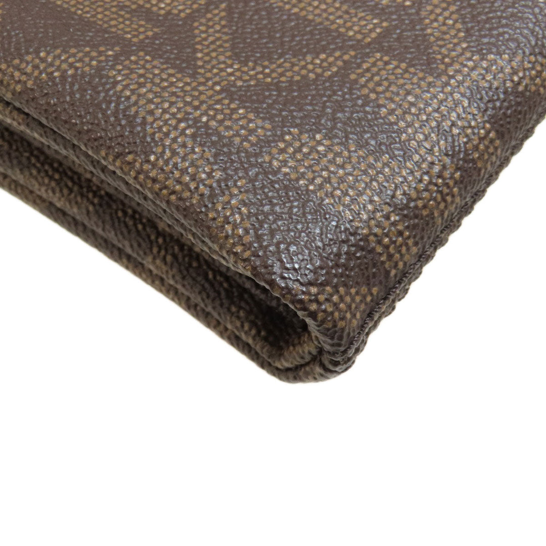 MICHAEL KORS Shoulder Bag Leather, Coated Canvas Brown MK signature Women Used Authentic
