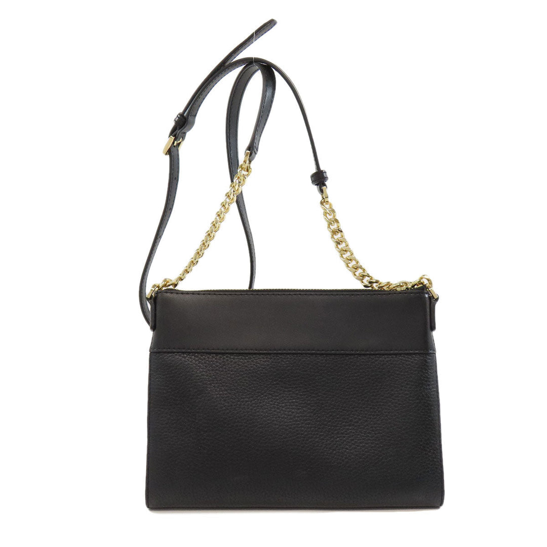 MICHAEL KORS Shoulder Bag leather black ChainShoulder Women Used Authentic