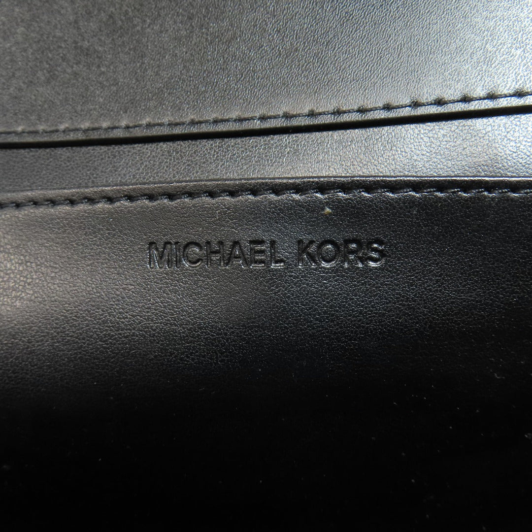 MICHAEL KORS Shoulder Bag leather black ChainShoulder Women Used Authentic