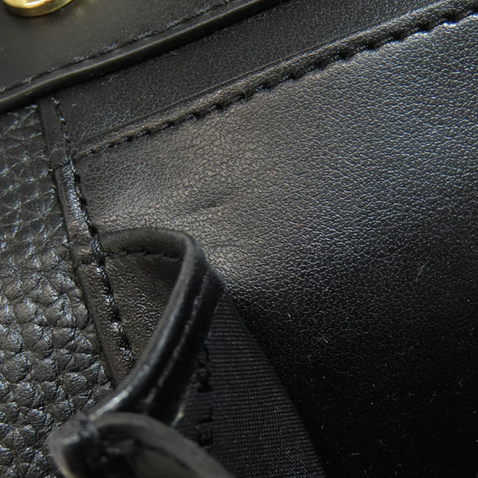 MICHAEL KORS Shoulder Bag leather black ChainShoulder Women Used Authentic