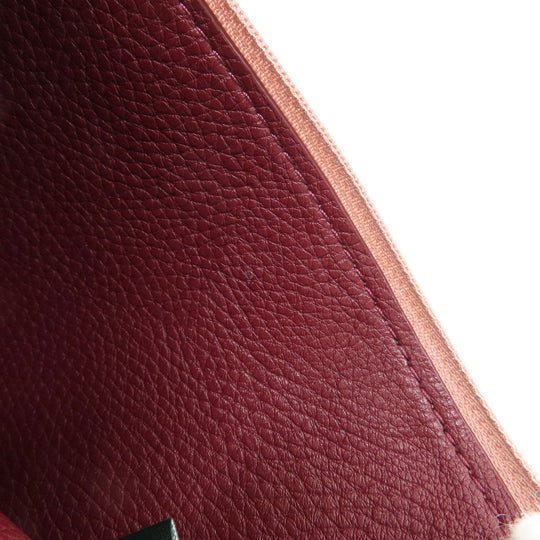 RALPH LAUREN Tote Bag leather Red logo Women Used Authentic