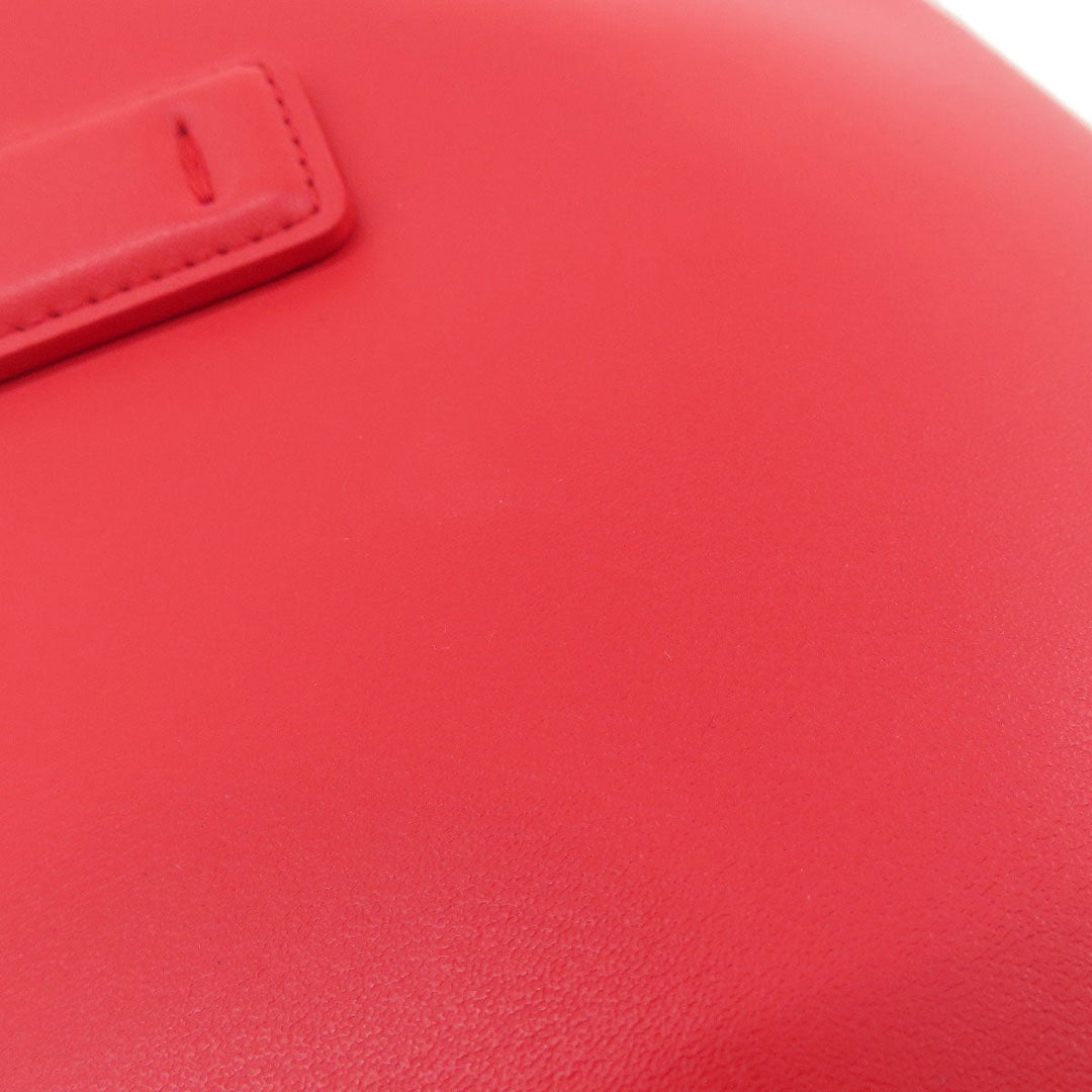 Paul Smith Boston Duffel bag leather Red logo 2WAY Women Used Authentic