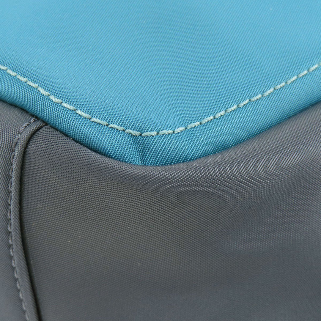 Kate Spade Tote Bag Nylon blue logo Women Used Authentic
