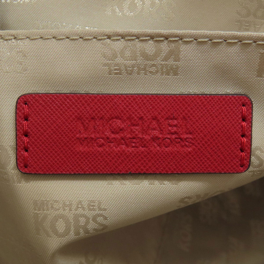 MICHAEL KORS Tote Bag PVC Red logo Women Used Authentic