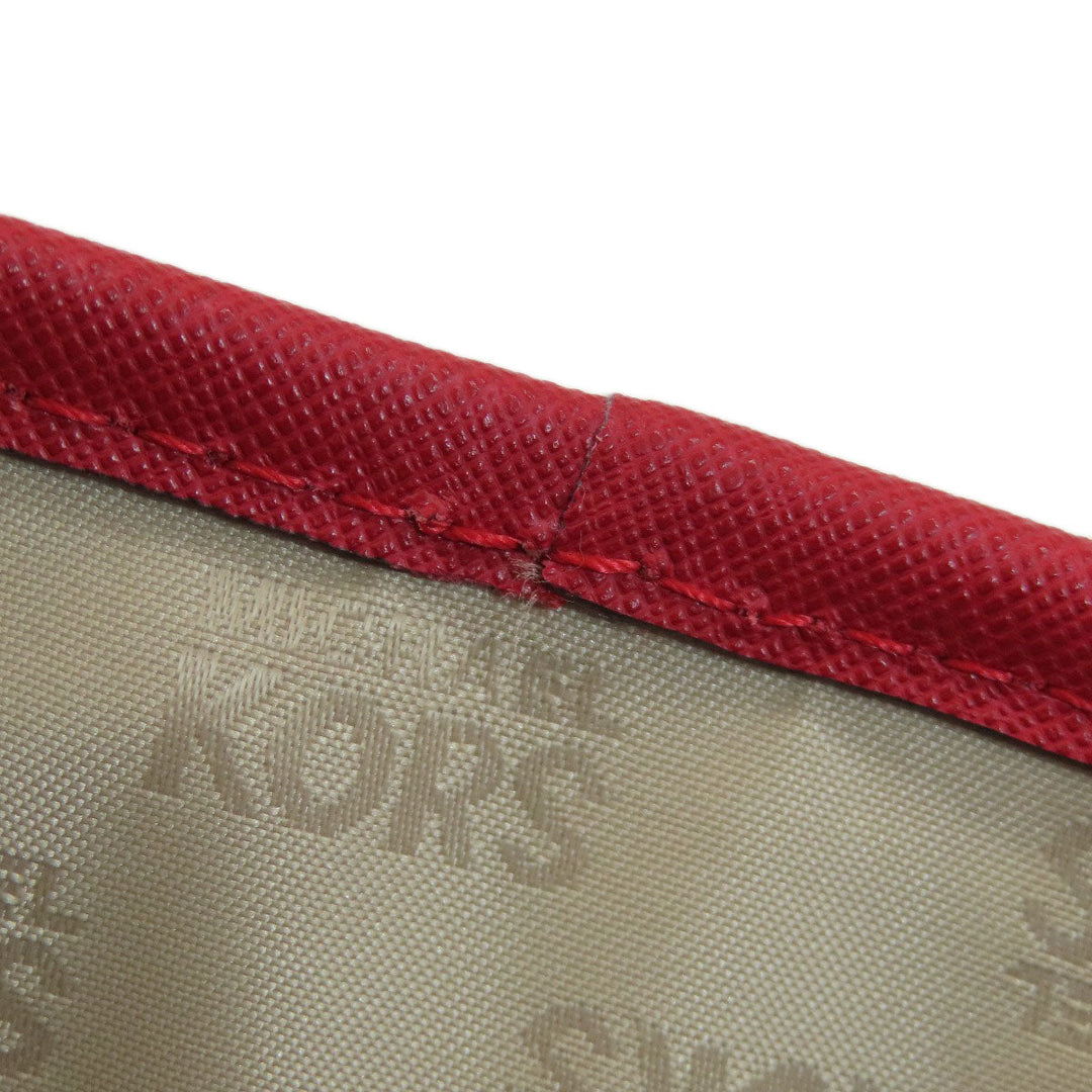 MICHAEL KORS Tote Bag PVC Red logo Women Used Authentic