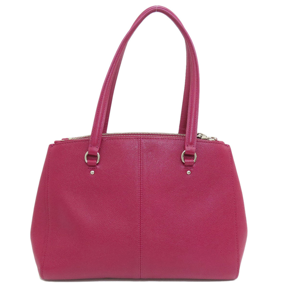 COACH Handbag 36882 leather Red 2WAY Women Used Authentic