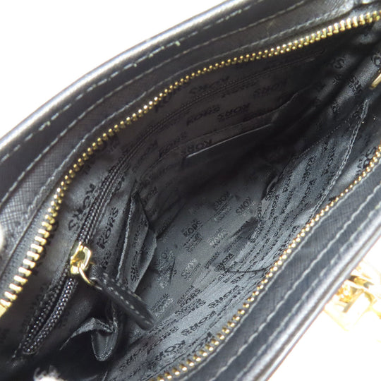 MICHAEL KORS Shoulder Bag PVC black logo Women Used Authentic
