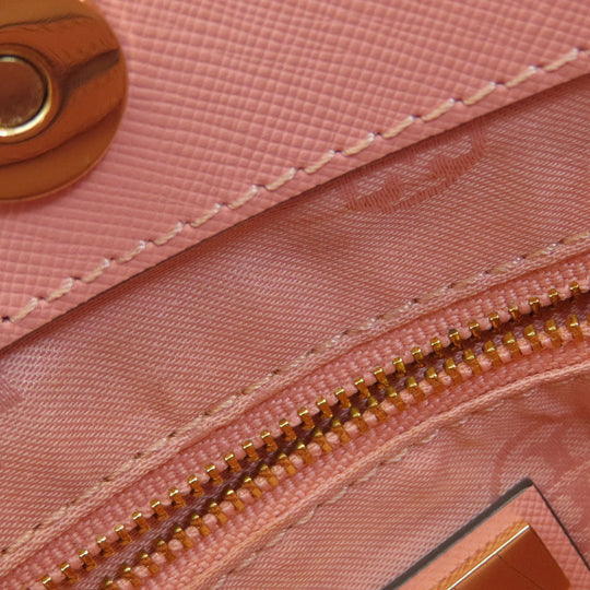 Tory Burch Handbag PVC pink logo 2WAY Women Used Authentic