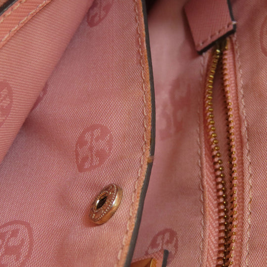 Tory Burch Handbag PVC pink logo 2WAY Women Used Authentic