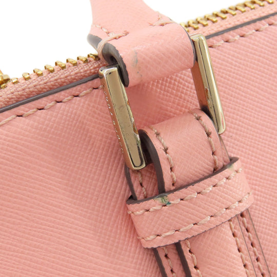 Tory Burch Handbag PVC pink logo 2WAY Women Used Authentic