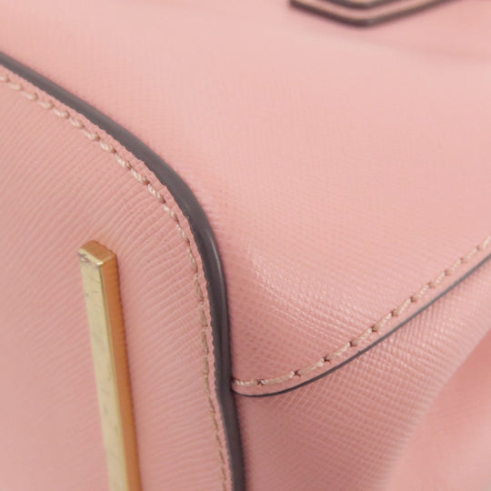 Tory Burch Handbag PVC pink logo 2WAY Women Used Authentic