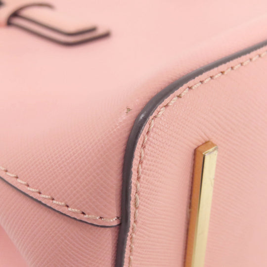 Tory Burch Handbag PVC pink logo 2WAY Women Used Authentic