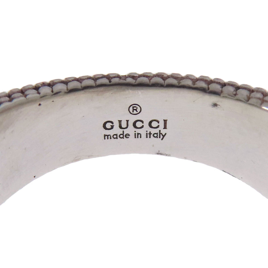 GUCCI Ring SV Silver Interlocking G 9