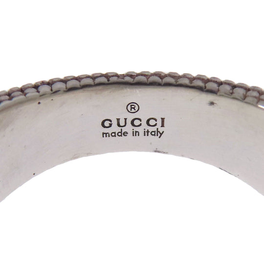 GUCCI Ring SV Silver Interlocking G 9