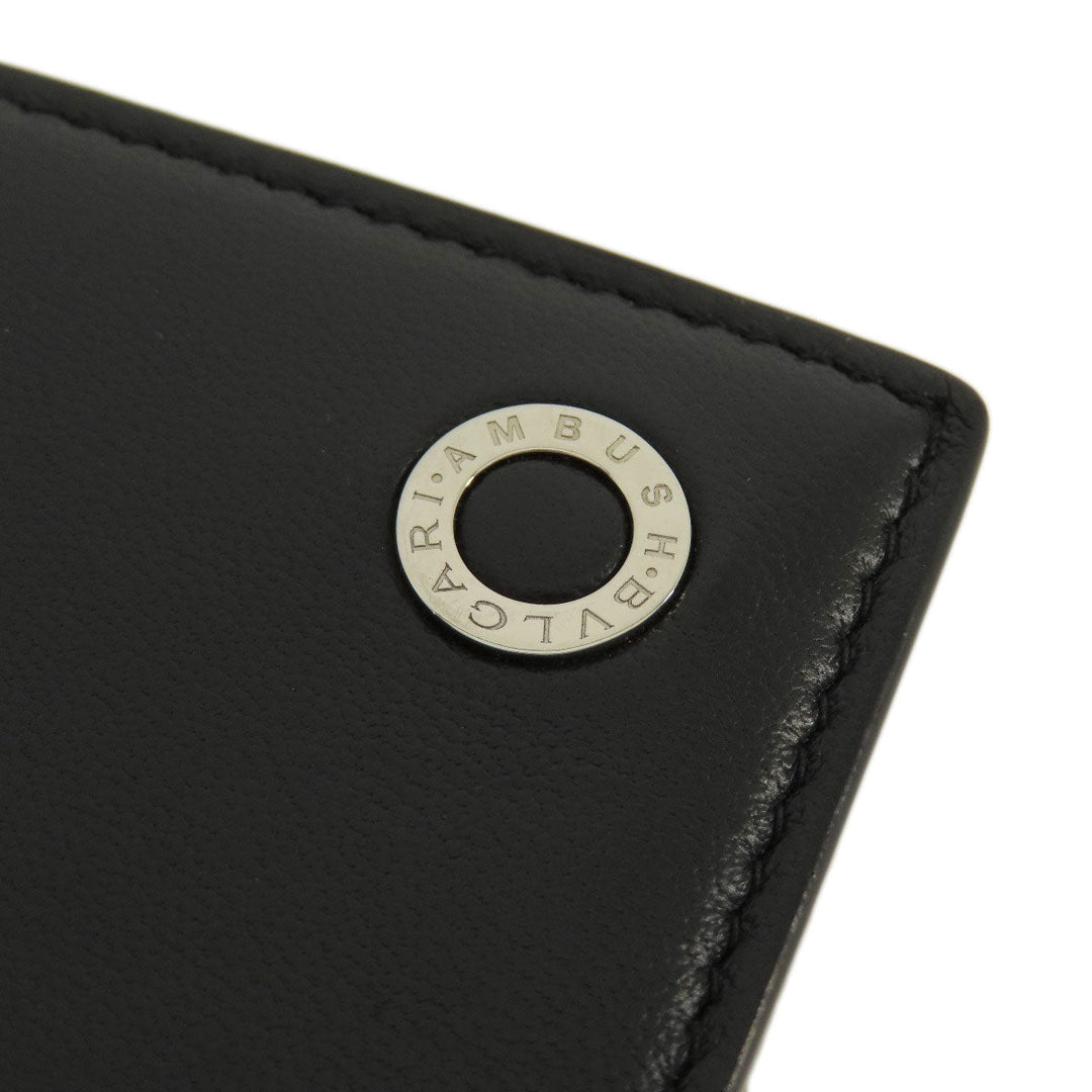 BVLGARI Card Case leather black AMBUSH Women(Unisex) Used Authentic