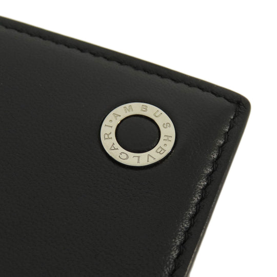 BVLGARI Card Case leather black AMBUSH Women(Unisex) Used Authentic