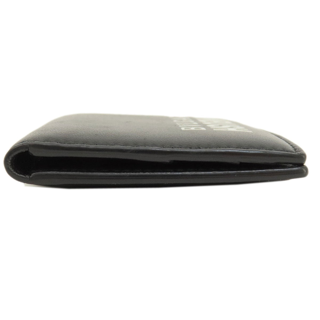 BVLGARI Card Case leather black AMBUSH Women(Unisex) Used Authentic