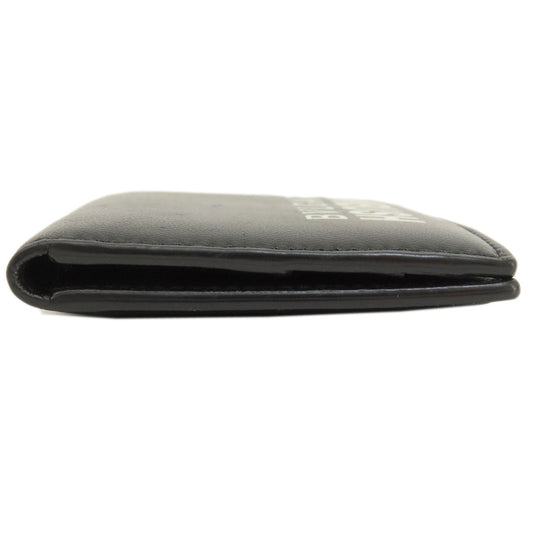 BVLGARI Card Case leather black AMBUSH Women(Unisex) Used Authentic