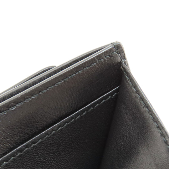BVLGARI Bifold Wallet leather black AMBUSH mens Used Authentic