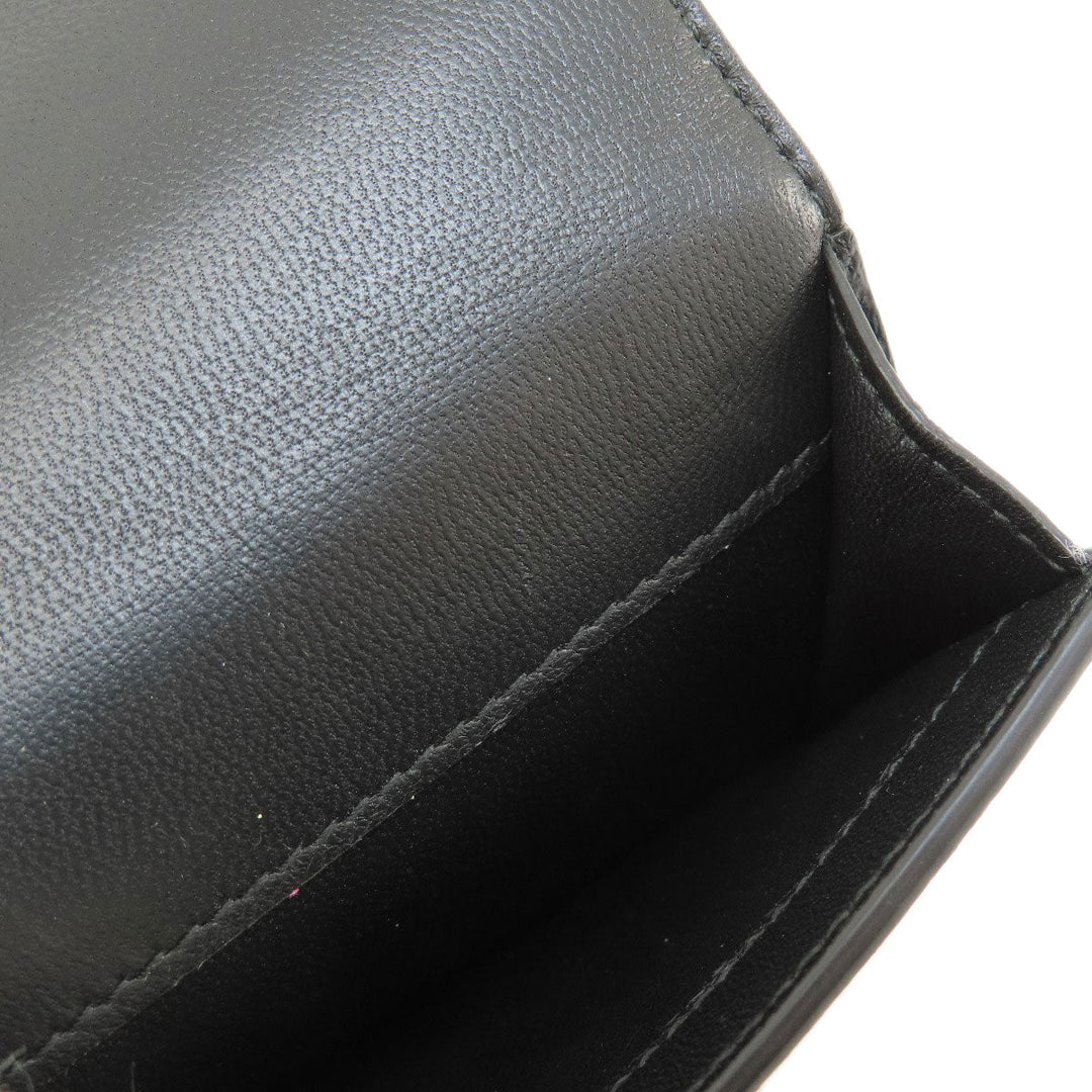 BVLGARI Bifold Wallet leather black AMBUSH mens Used Authentic