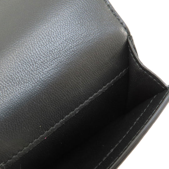 BVLGARI Bifold Wallet leather black AMBUSH mens Used Authentic