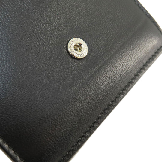 BVLGARI Bifold Wallet leather black AMBUSH mens Used Authentic