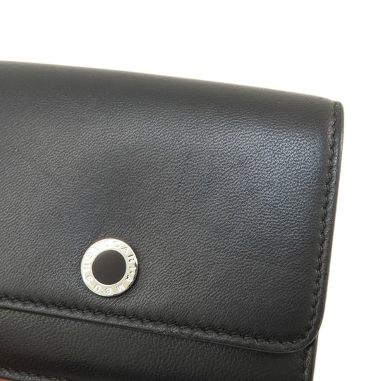 BVLGARI Bifold Wallet leather black AMBUSH mens Used Authentic