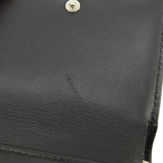 BVLGARI Bifold Wallet leather black AMBUSH mens Used Authentic