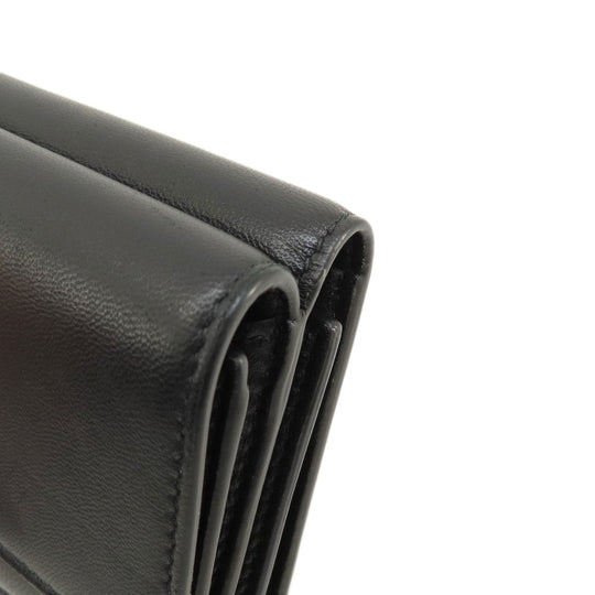 BVLGARI Bifold Wallet leather black AMBUSH mens Used Authentic