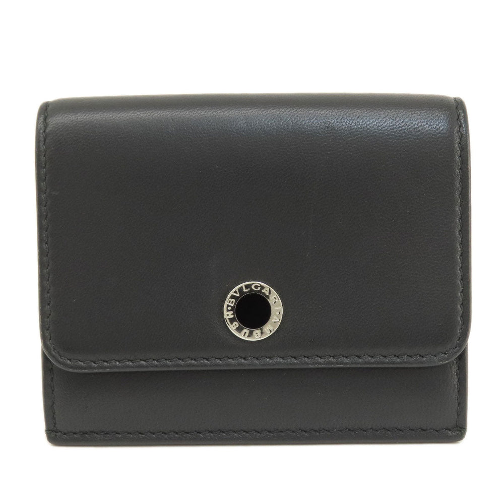 BVLGARI Bifold Wallet leather black AMBUSH mens Used Authentic