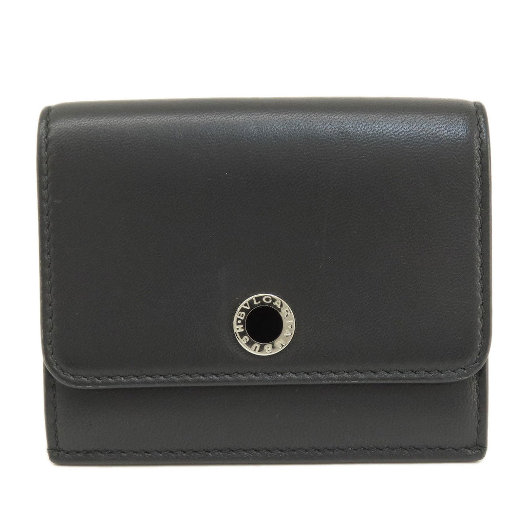 BVLGARI Bifold Wallet leather black AMBUSH mens Used Authentic