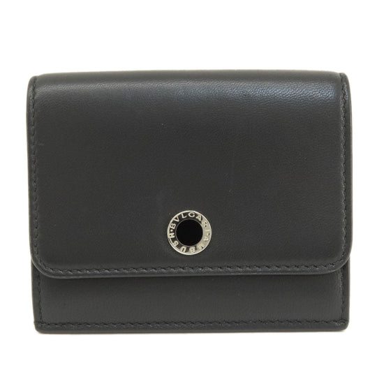 BVLGARI Bifold Wallet leather black AMBUSH mens Used Authentic