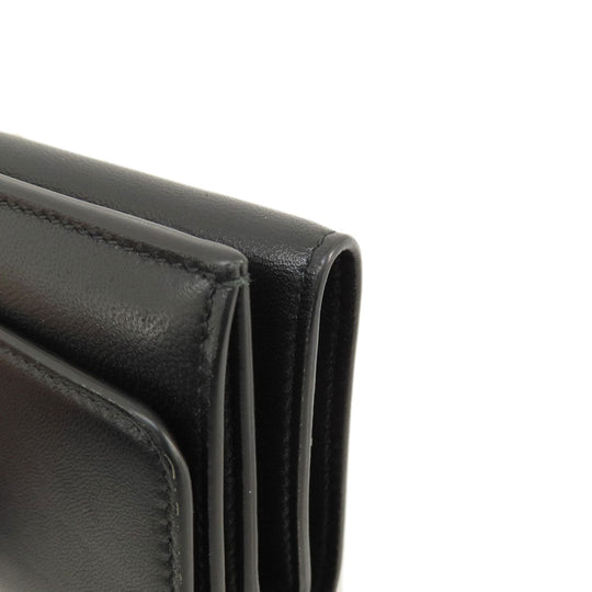 BVLGARI Bifold Wallet leather black AMBUSH mens Used Authentic