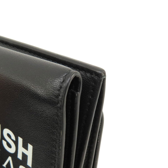 BVLGARI Bifold Wallet leather black AMBUSH mens Used Authentic
