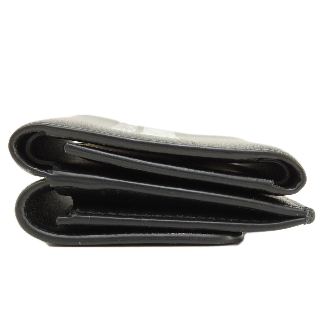 BVLGARI Bifold Wallet leather black AMBUSH mens Used Authentic