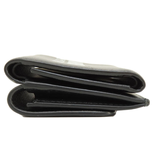 BVLGARI Bifold Wallet leather black AMBUSH mens Used Authentic
