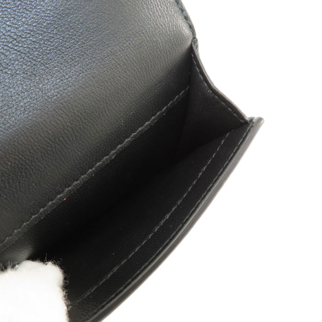 BVLGARI Bifold Wallet leather black AMBUSH mens Used Authentic