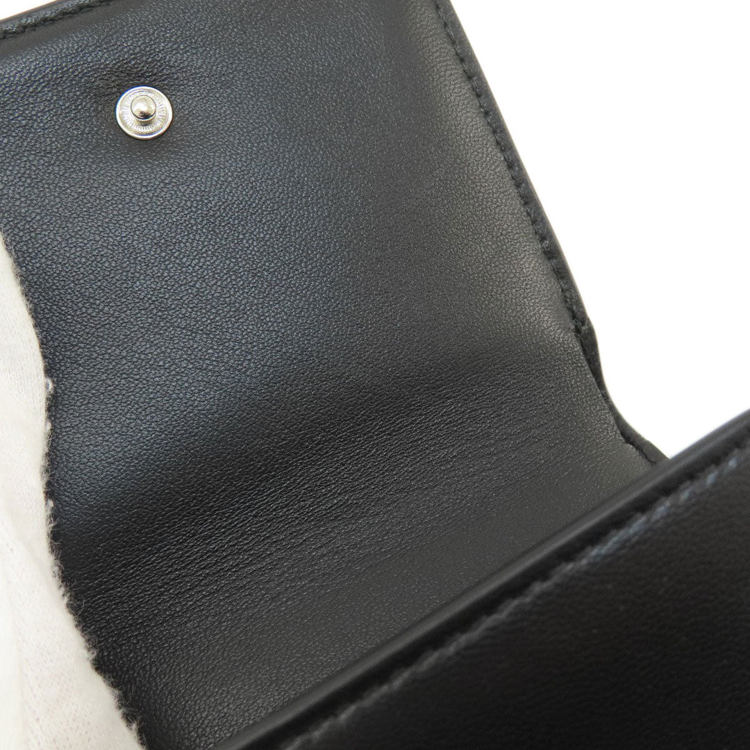 BVLGARI Bifold Wallet leather black AMBUSH mens Used Authentic