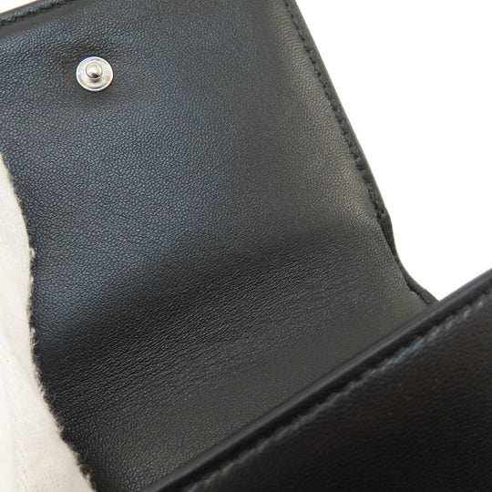 BVLGARI Bifold Wallet leather black AMBUSH mens Used Authentic