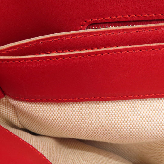 TOD’S Tote Bag leather Red Simple design