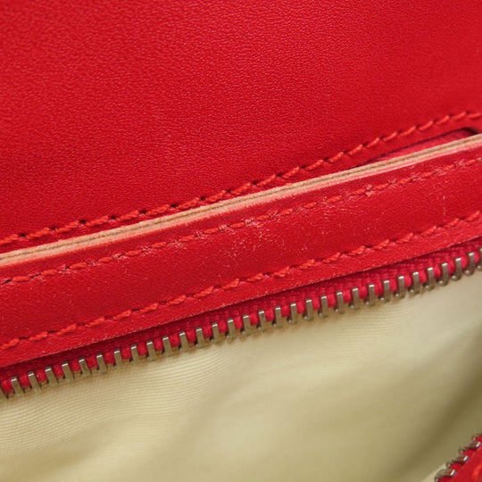 TOD’S Tote Bag leather Red Simple design