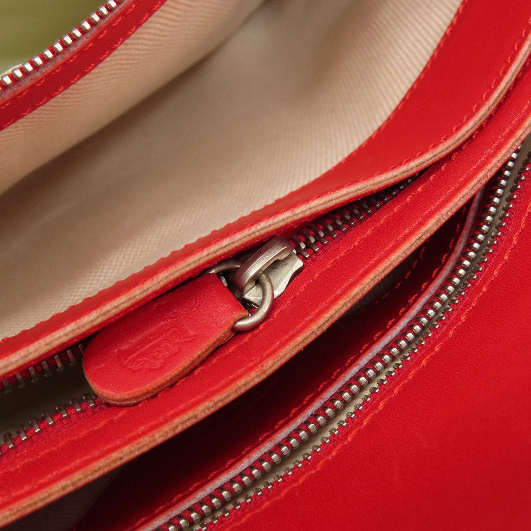TOD’S Tote Bag leather Red Simple design